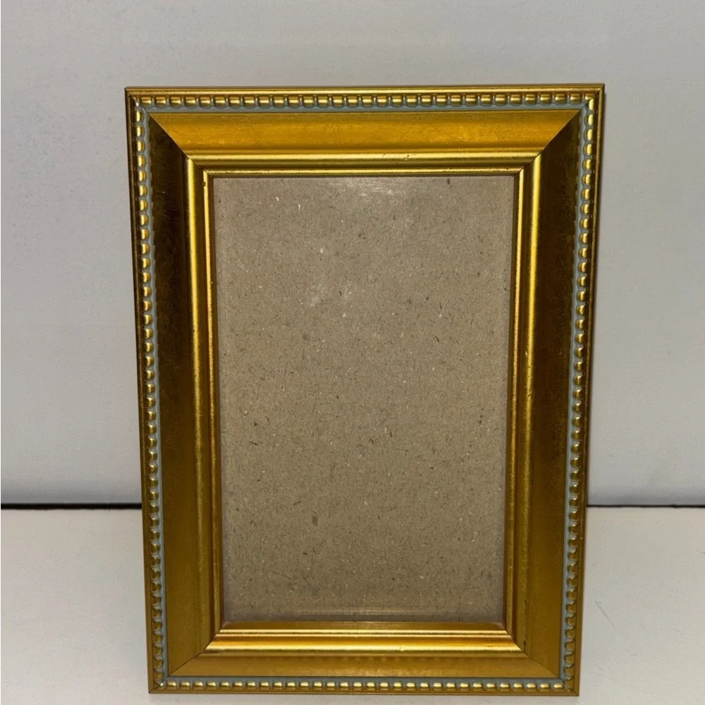 Gold color picture frame